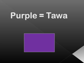 Colour in Maori Part Two