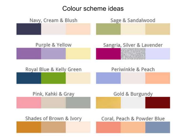 Colour scheme ideas | PPTX