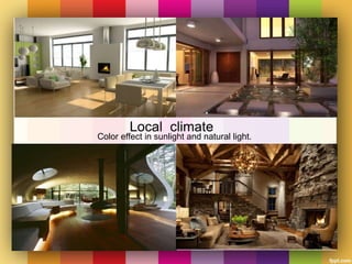Colours in interior design | PPTX