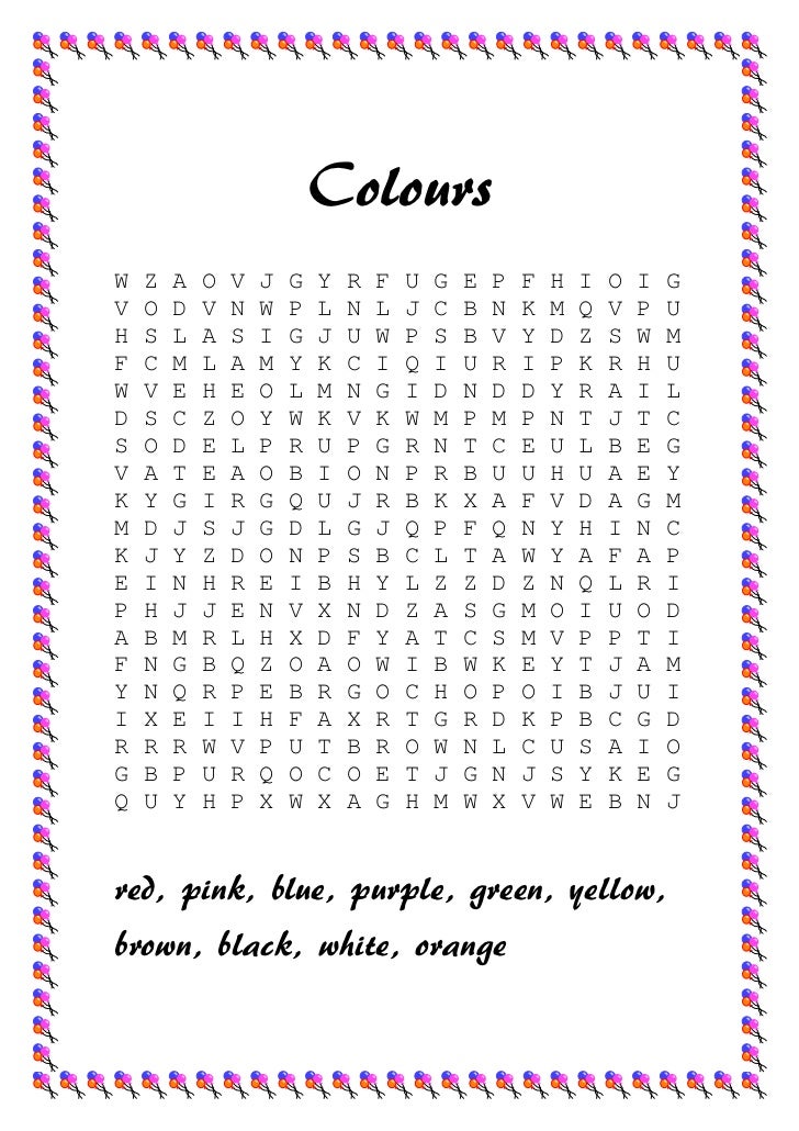 colours wordsearch how to change word document to