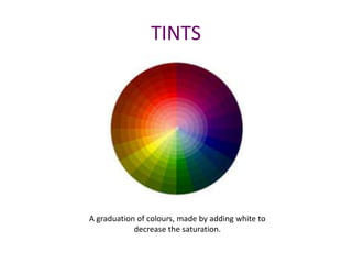 Tints Colour Example Colour theory | PPTX