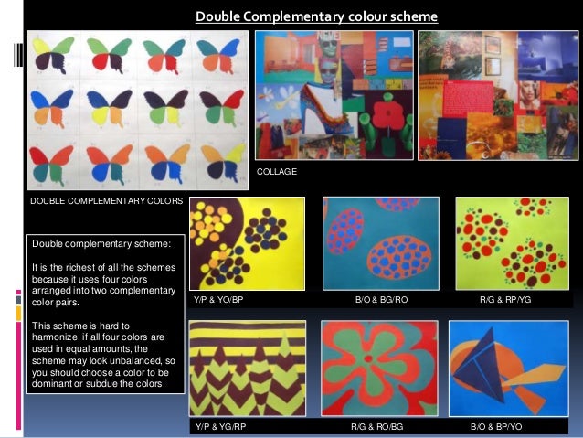 pix Double Complementary Colors colour schemes by adeeba afreen