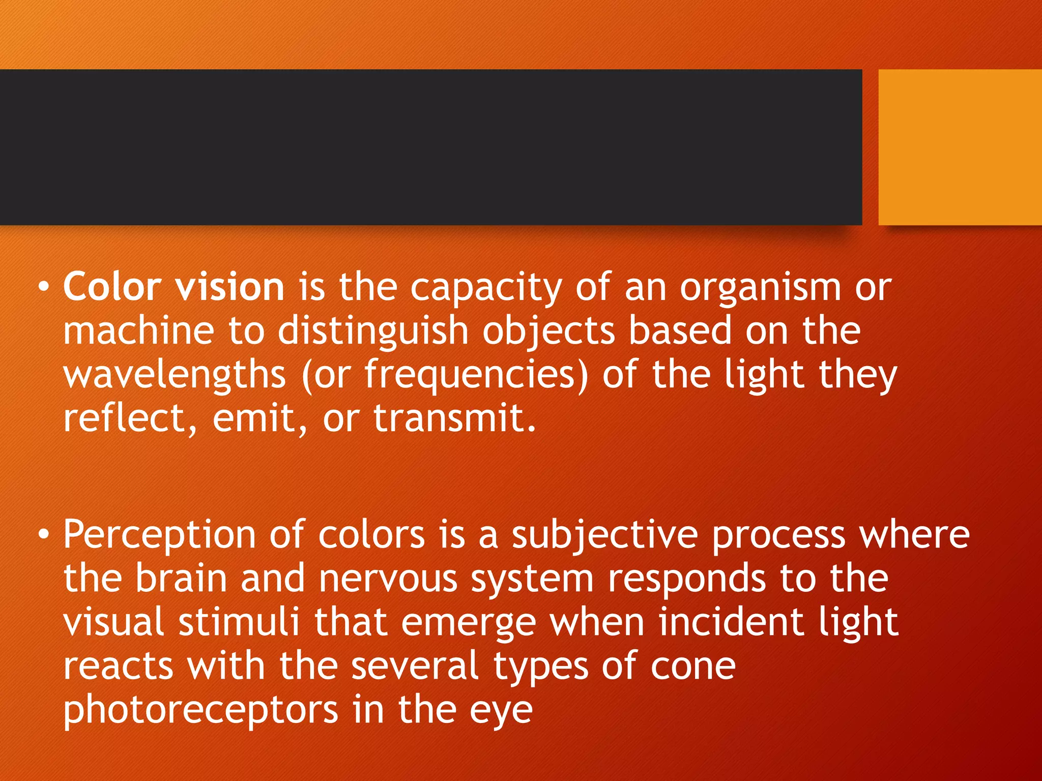 Colour vision examination | PPTX