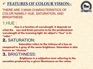Color Features Colour vision &and literature | PPTX