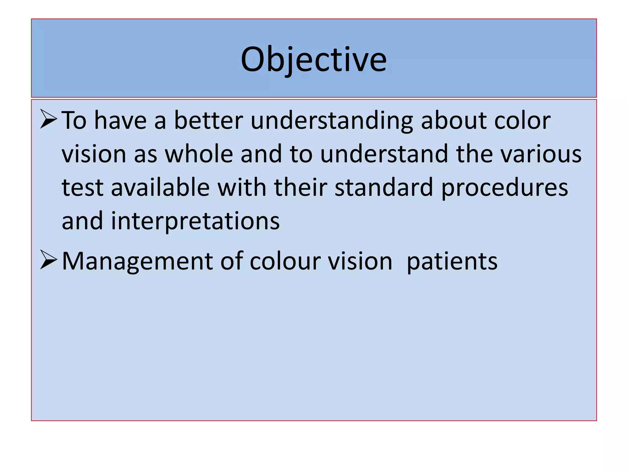 Normal Color Vision Patient Colour vision with lvm | PPTX