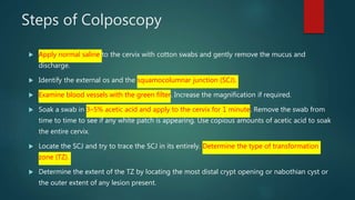 Principle and Practice of Colposcopy | PPTX