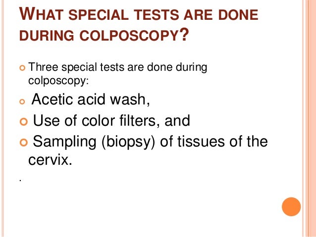 Colposcopy examination