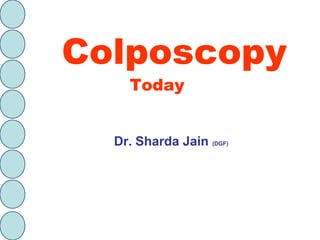 Colposcopy
Today
Dr. Sharda Jain (DGF)
 