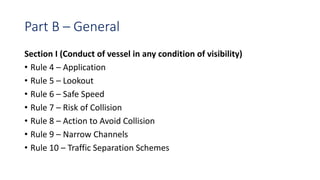 Colregs Rules.pdf COLREG 1972, A Presentation | PPTX