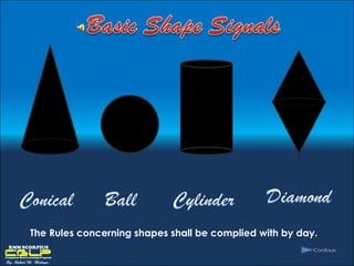 The Rules concerning shapes shall be complied with by day.  