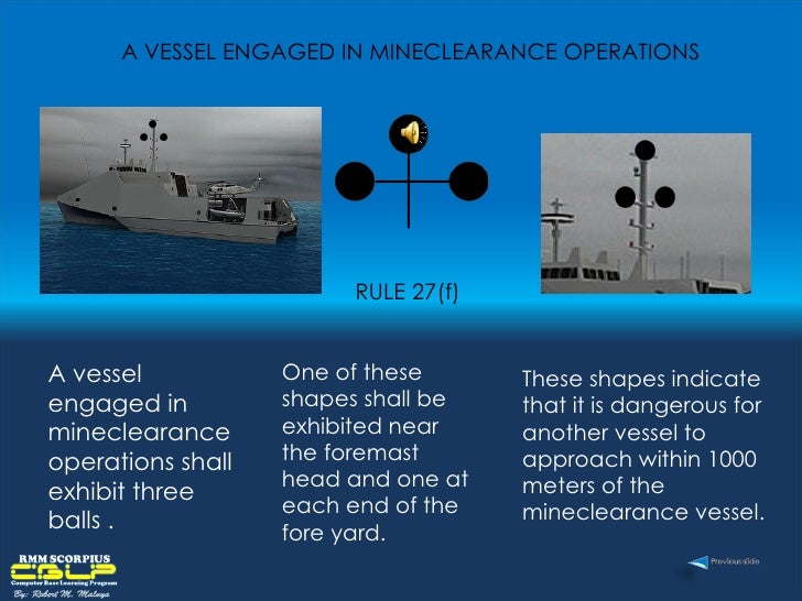 Colreg shape animation