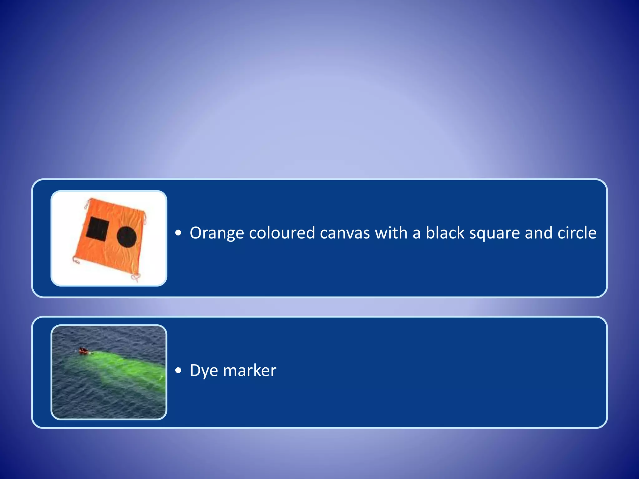 • Orange coloured canvas with a black square and circle
• Dye marker
 