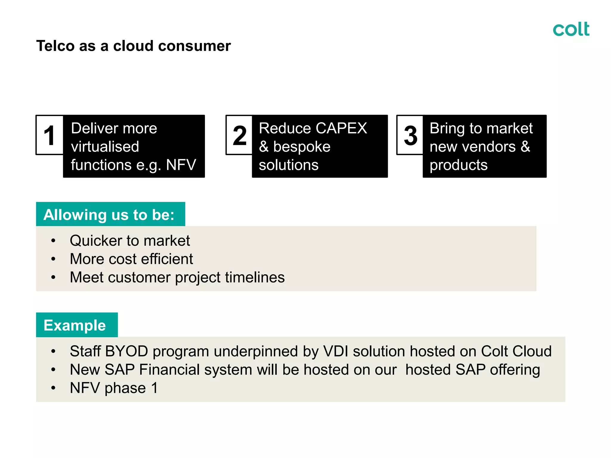 Telco Cd R Example Colt: The Future of Telco Cloud | PDF