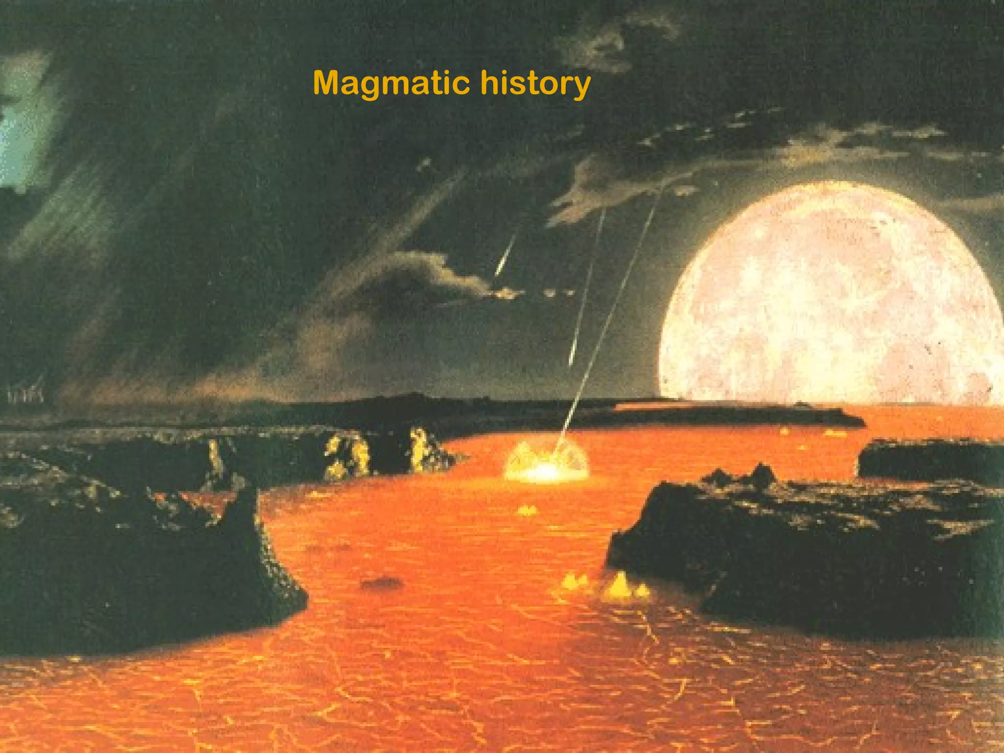 Magmatic history
 