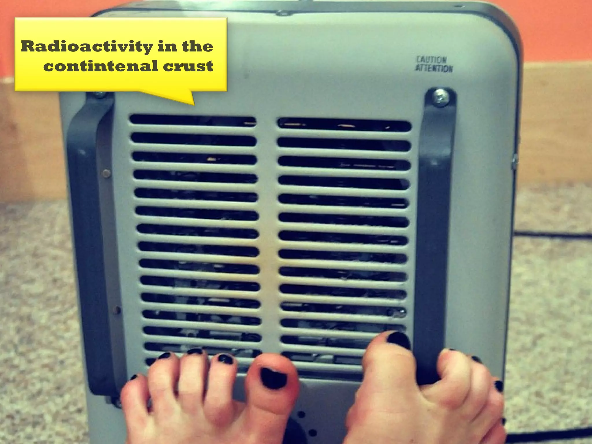 Radioactivity in the
  contintenal crust
 