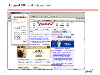Original URL and Session Page 