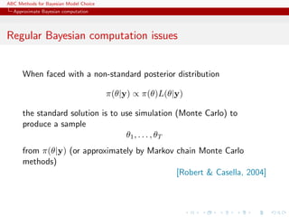 Columbia workshop [ABC model choice] | PDF