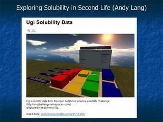 Exploring Solubility in Second Life (Andy Lang) 