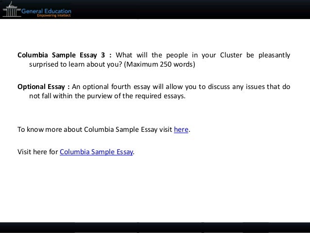 Columbia mba essay 2 sample