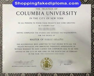 Columbia University fake Degree from shoppingfakediploma.com