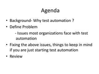 5 Considerations When Adopting Automated Testing | PPTX
