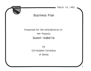 Columbus Business Plan