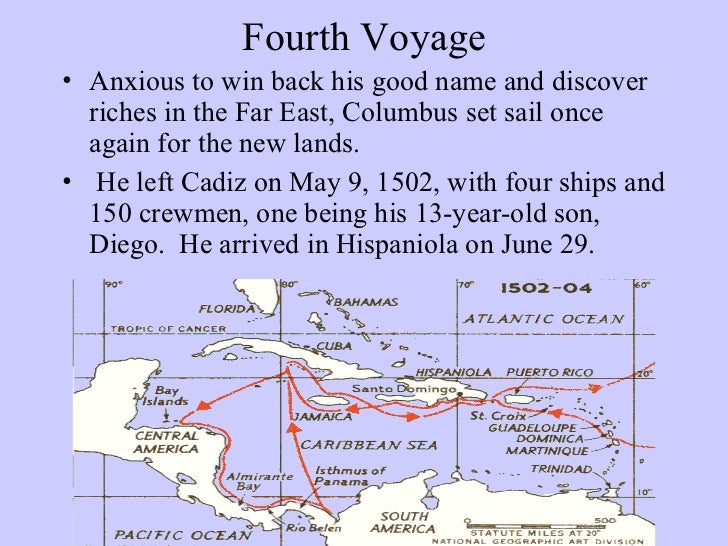 columbus 4th voyage summary