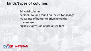 Journalism_COLUMN-WRITING Lecture-2024.pptx