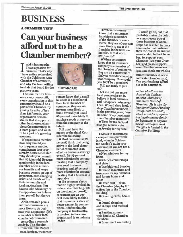 Chamber View Coldwater, MI