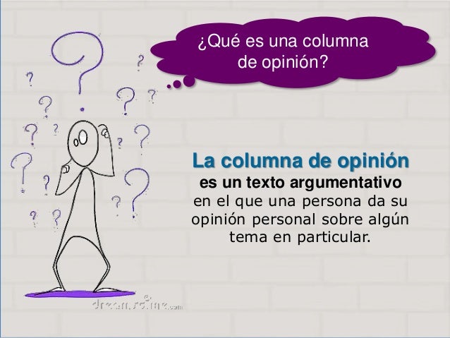 Columna de opinión