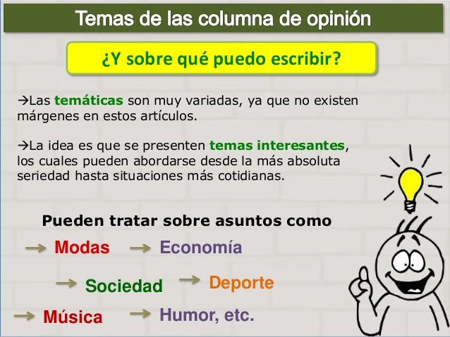 Columna de opinión