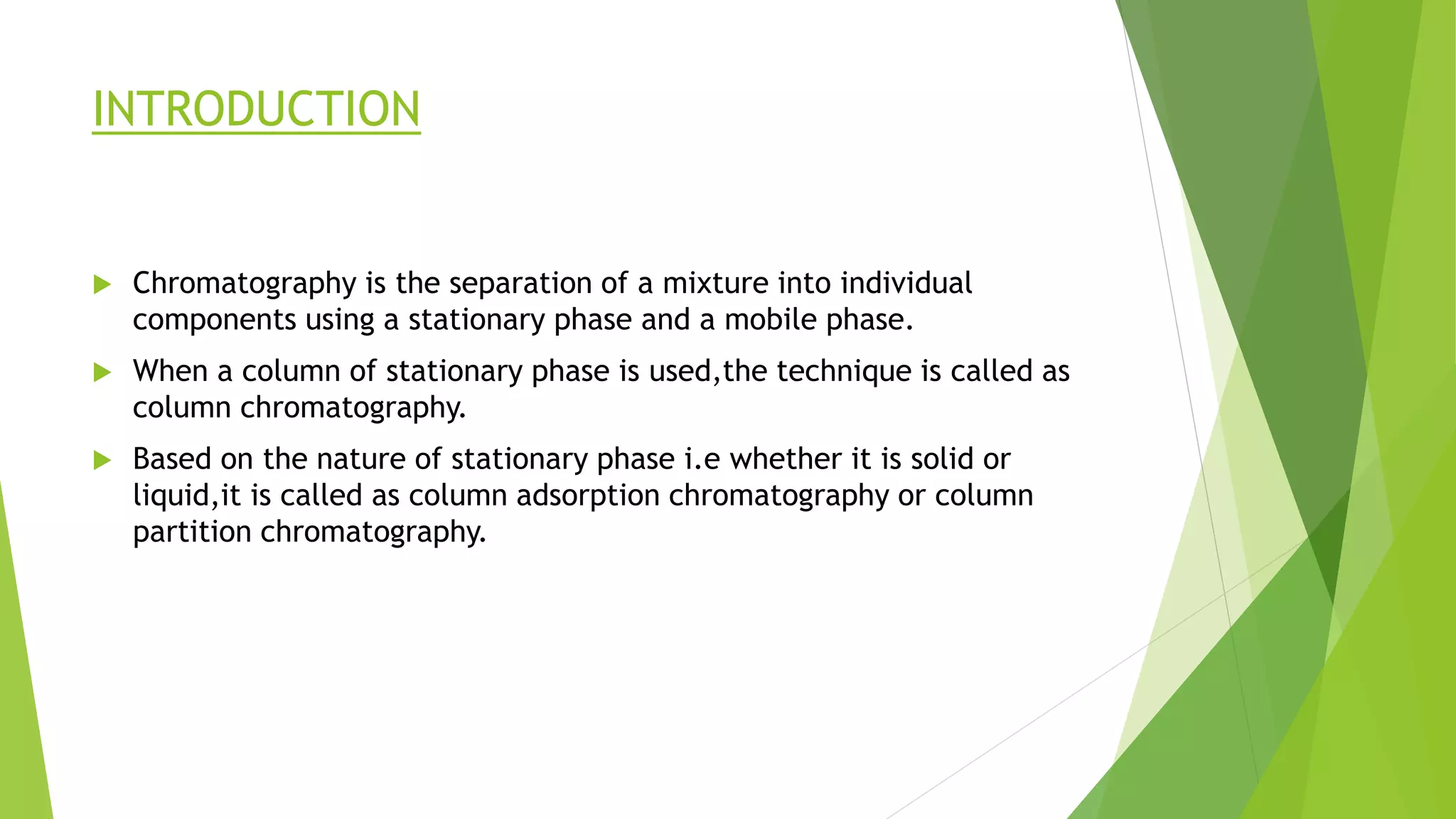 Column chromatography PPT