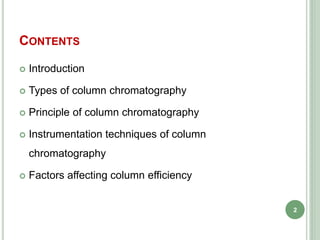 Column chromatography sale slideshare