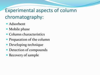 Column chromatography ganesh | PPTX