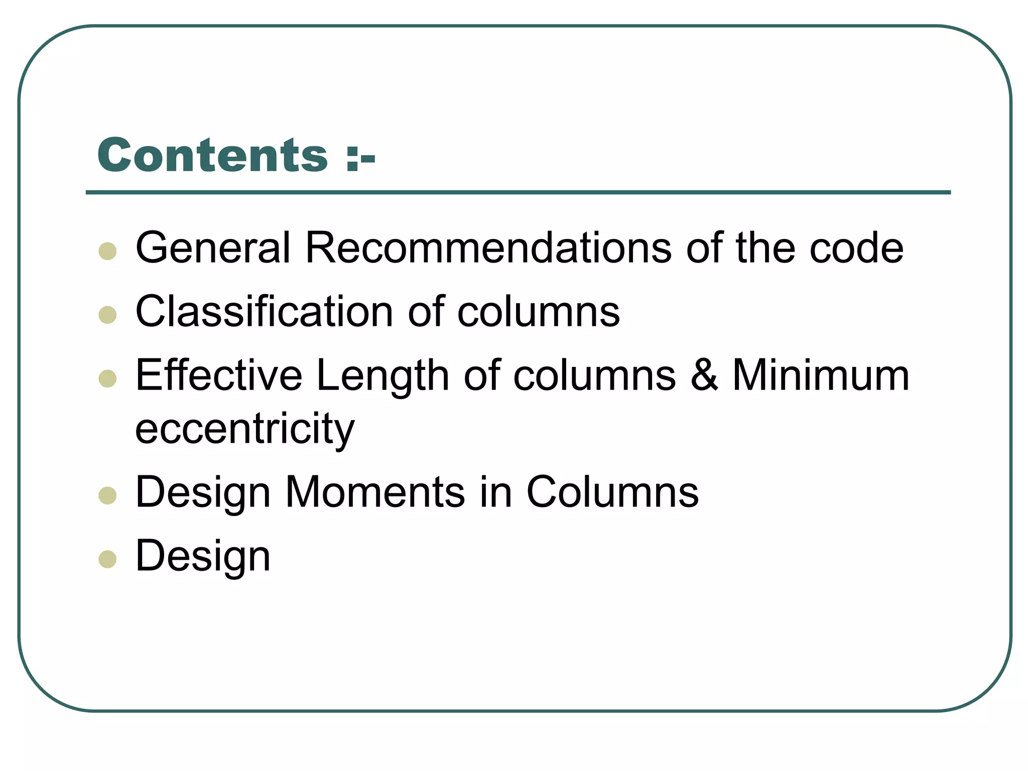Column design as per bs code | PPT