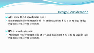 Column Tie Codes.pdf Column detailing, Session 14-15 (DUET) | PPTX