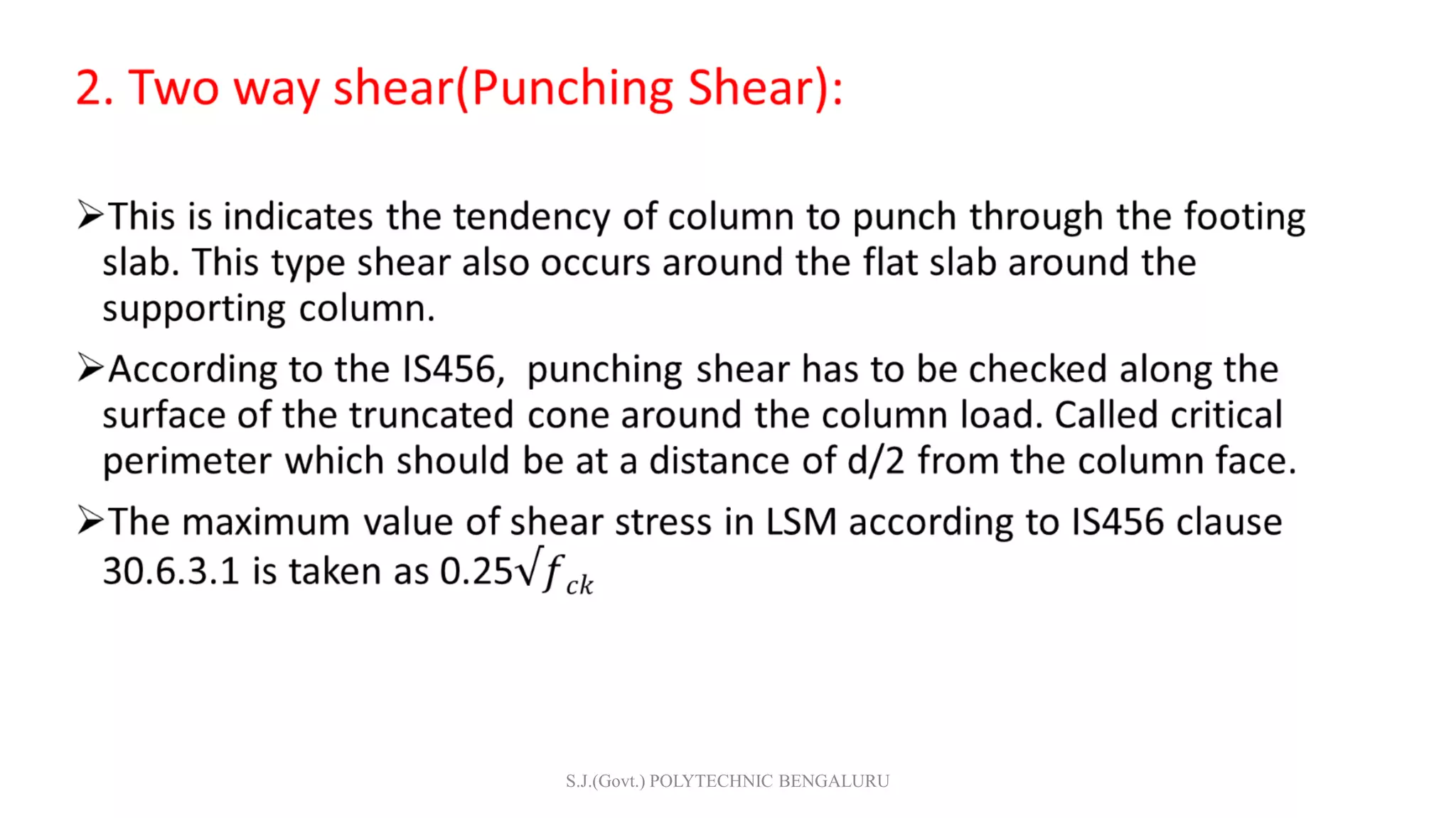 S.J.(Govt.) POLYTECHNIC BENGALURU
 