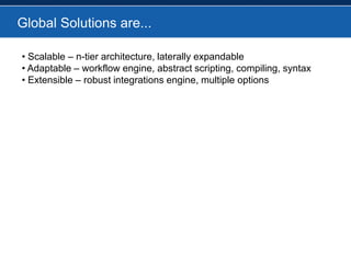  Localization features, including time zone offsets for SLA targets.