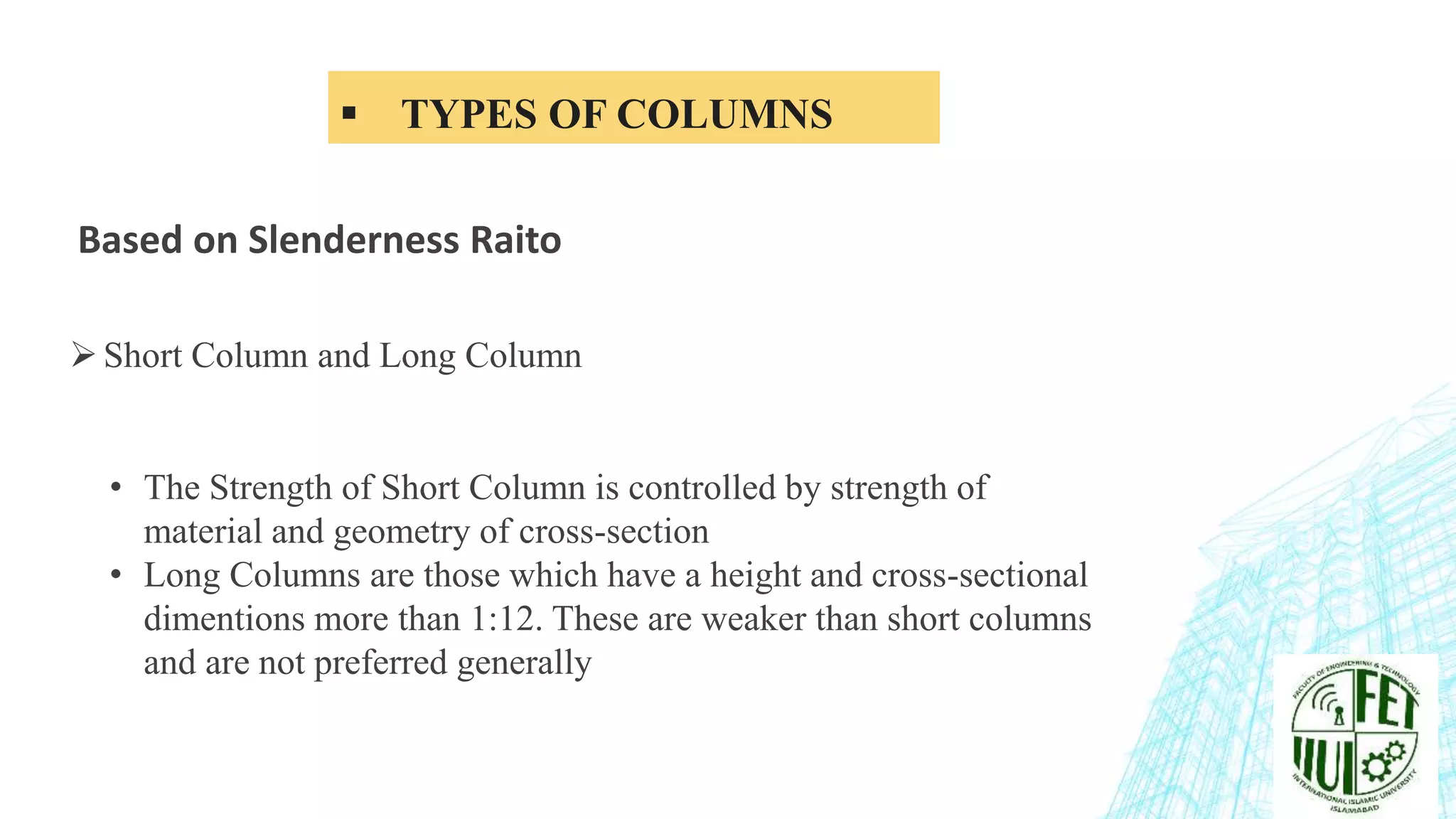 Columns and Their Types | PPTX