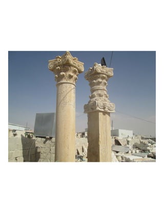 Custom Made stone Columns & fountains