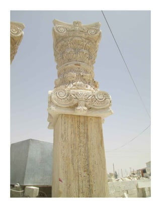 Custom Made stone Columns & fountains