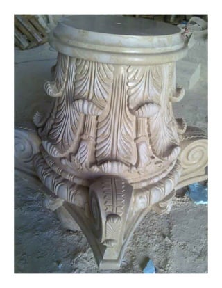 Custom Made stone Columns & fountains