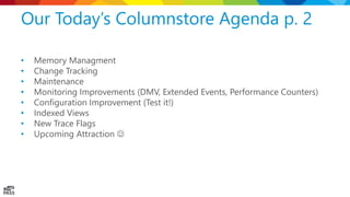 Columnstore improvements in SQL Server 2016 | PDF