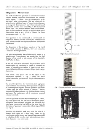 Columns with spiral reinforcement under concentric | PDF