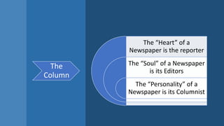Collum Definition Column writing | PPTX