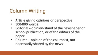 campus journalism materials in COLUMN WRITING.pptx