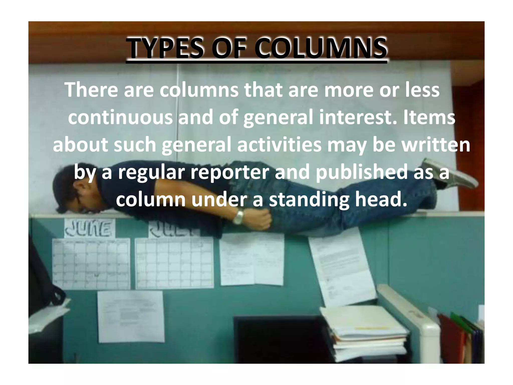 Column writing for publications | PPTX