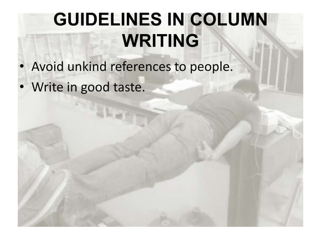 Column writing for publications | PPTX