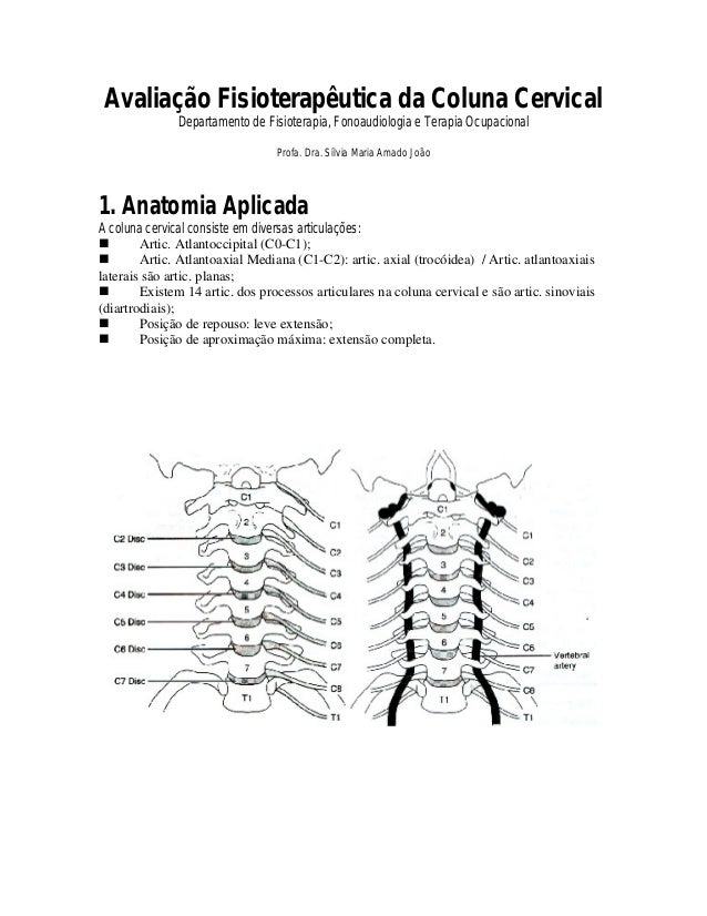 Exame da coluna cervical