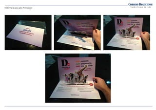 Folder Pop Up para ações Promocionais
 